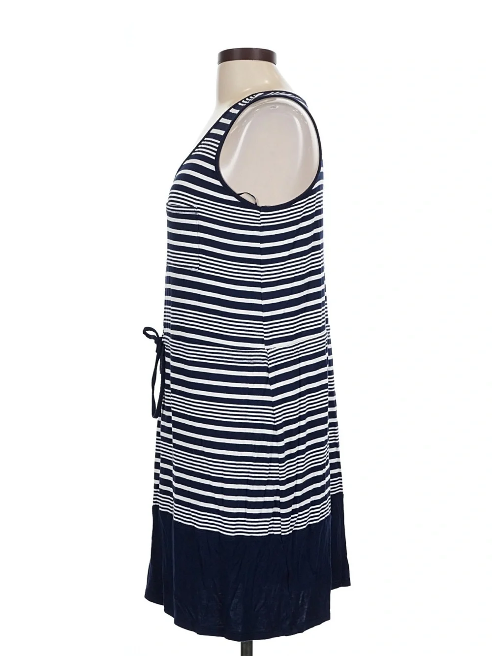 Olive & Oak Navy and White Striped Sleeveless Cover-Up Dress